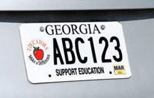 Georgia's Educator License Plate